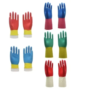 Enchanting Two Color Household RubberManufacture of Latex Surgical and Finger Gloves for Reusable Hairdye Application