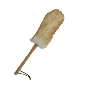 Environmental Wooden Handle Feather Wool Duster
