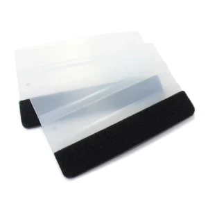 Environmentally Durable PPF Squeegee Car Window Squeegee Transparent Square Scraper Filming Tool with Cloth