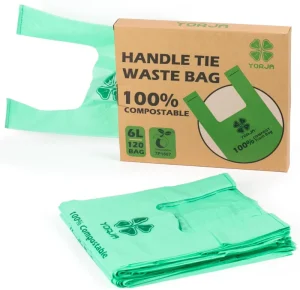 Environmentally Friendly 100% Biodegradable Kitchen Trash Bin Compostable Plastic Bag