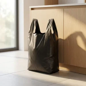 Environmentally Friendly Black PE Plastic Trash Bags Recycled Garbage Bags Leak Proof Household Cleaning Garbage Bags