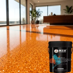 Epoxy Resin Colored Sand Self Leveling Floor Paint Dustproof Anti bacterial Coating for Clean Room Hospital