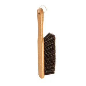 Ergonomic Eco Friendly Wood Handle Broom with Soft Plastic Bristles Anti Static Design for Bed Sofa Carpet Care YS-07