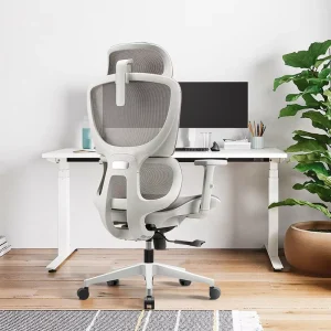 Ergonomic Swivel Mesh Office Chair with Adjustable Seat Height and Lifted Armrests