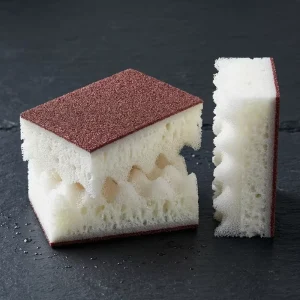 Ergonomic Wave Emery Sponge Pad Anti Odor Household Scouring Sponge for Kitchen Cleaning