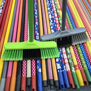 Escobas with Durable Broomcorn Home Clean Wood Broom and Dustpans