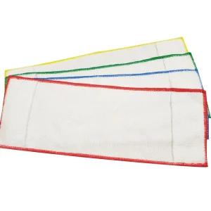 Esun Dual Use Microfiber Terry Pocket Mop Pads High Dehydration 10 Mopheads Colourful Wet Dry Floor Mop Aluminum Pole Lazy
