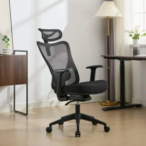 Executive Office Chair, Ergonomic Swivel Mesh, Adjustable