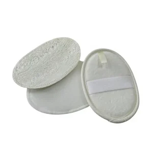Exfoliating Loofah Sponge Pads Natural Luffa & Terry Cloth Body Scrubbers for Shower & Bath