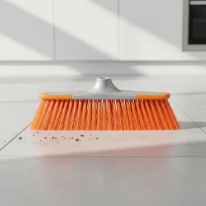 Export Garden Push Cleaning Floor Sweeper Broom Head Dustpan Plastic PET Broomstick Customized Pet Fiber