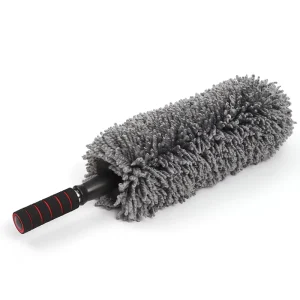 Extendable 58 75cm L Aluminum Handle Microfiber Duster Cleaning Brush Telescopic Scratch Free Car Cleaning