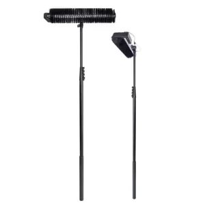 Extendable Aluminum Alloy Photovoltaic Panel Cleaning Brush 600mm PBT Roller Head 120W Brushless Motor Household Cleaning PV