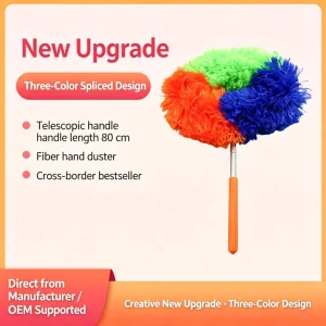 Extendable Anti static Duster Feather Duster for Household Gap Cleaning Washable Dust Remover for Home Big Cleaning