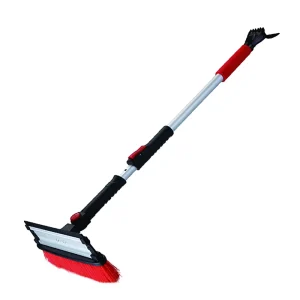 Extendable Car Wash Broom Windshield Snow Removal with Scraper Car Snow Brush