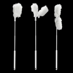 Extendable Duster with Non woven Fiber Cloth Long Handle Duster for Ceiling Fan Wall Car Dusting