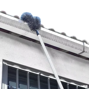Extendable Eco Friendly Stainless Steel Roof Gutter Cleaning Duster Brush Telescopic Style Debris Leaves Branches Remover Tube