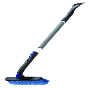 Extendable Long Handle Snow Brush with Ice Scraper Snow Removal Brush for Car