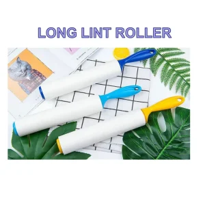 Extendable Long Lint Roller with Detachable Handle Strong Sticky Paper for Floor Furniture Wall Dust Pet Hair Removal