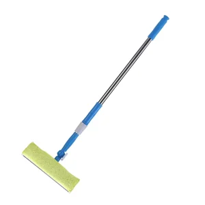 Extendable Silicone Window Squeegee With Extension Pole Window Cleaner With Telescopic Tube