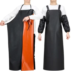 Extended Extra-Large PVC Waterproof Neck-Loop Sleeveless Apron for Men Women Adults Oil-Resistant Acid-Alkali-Proof