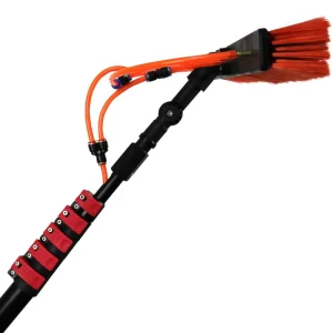 Extentool 10.8m Water Fed Pole Kit System for Washing House Solar Window Cleaning Telescopic Pole Cleaning Brush