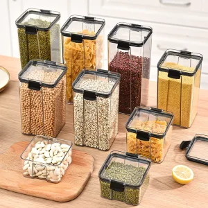 Extra Large Airtight Plastic Food Storage Container Set with Lids