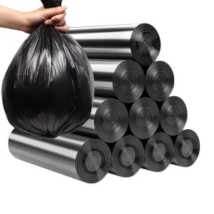 Extra Large Custom Strong Black Kitchen Garbage Bags Roll Printed Plastic Household Trash Bags Direct From Manufacturer