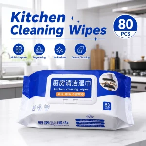 Extra Large Eco Friendly Disposable Antibacterial Kitchen Wipes Individually Wrapped Multi Surface Fast Cleaning Gentle Formula