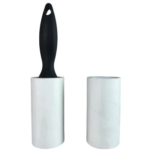 Extra Sticky Silicone Lint Roller Refill Manual Pet Hair & Dust Remover for Cloth Cleaning with 60 Sheets Dog Use
