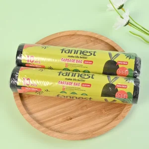 Extra Thick Drawstring PE Garbage Bags 75x90cm 10pcs roll 0.018mm 24g Heavy Duty Household Trash Bags
