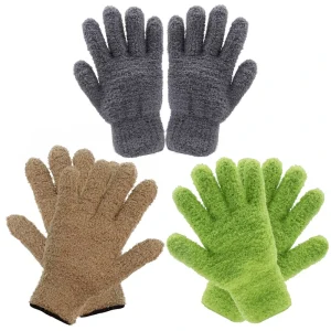 F5658 Reusable Microfiber Plant Dusting Gloves Indoor Blinds Furniture Cleaning Gloves Household Dusting Cleaning Glove