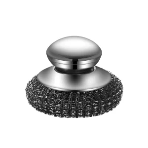 FF3161 Replacement Metal Sponge Dish Washing Scrubbers Pot Pan Cleaning Brush Stainless Steel Wool Scrubber with Handle