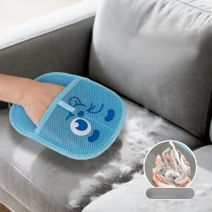 FF5144 Reusable Electrostatic Fuzz Lint Remover Glove Clothing Sofa Pet Hair Removal Gloves Lint Removal Brush
