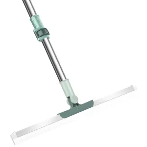 FF5160 Stainless Steel Pole 180° Rotating Head Squeegee Broom Window Cleaning Swimming Pool Kitchen Bathroom Tile Floor Squeegee