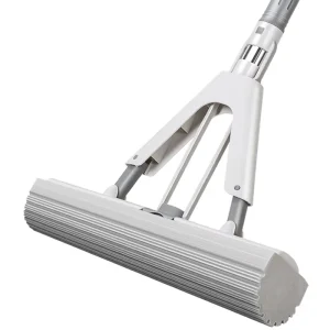 FF5171 Classic Self Wringing Floor Mop with Long Handle Hardwood Tile Protection Cleaner Head Roller Squeeze Sponge Mops