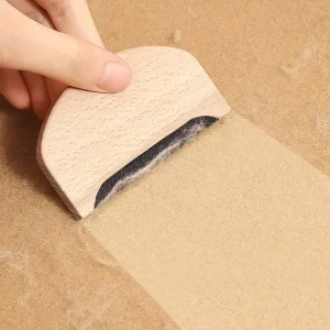 FF5397 Wooden Cashmere Wool Sweater Comb Pilling Shaver Manual Lint Remover Wood Sweater Pilling Remover