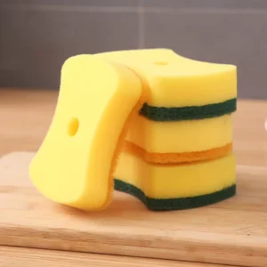 FF5722 Kitchen Pots Pans Dishes Cleaning Sponge Non Scratch Kitchen Scouring Pad Dish Scrubber Sponge