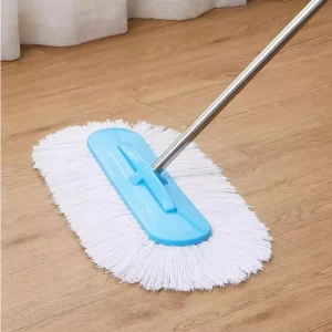 FF5880 39cm 49cm Stainless Steel Handle Wet Dry Cotton Flat Mop Home Hotel Floor Cleaning Commercial Dust Mop