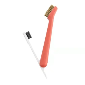 FF5998 3 in 1 Kitchen Crevice Cleaning Brush Rust Removal Stove Scrubber Heavy Duty Steel Wire Bristle Scrub Brush