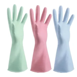 FF678 Reusable Laundry Kitchen Dishwashing Gloves Waterproof Non Slip Latex Rubber Household Gloves