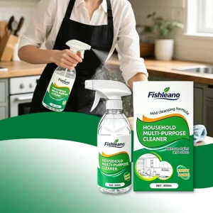 FISHLEANO Household Multi Purpose Cleaner for Kitchen Appliances Glass Scale and Tile Stains