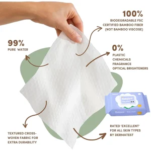 FREE SAMPLE Customized Brand Disposable Wipes Super Soft Nonwoven 80pcs Unscented Baby Wet Wipes