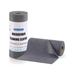 Fabric Microfiber Cleaning Cloth on a Roll Tear Away Towels Microfiber Cleaning Cloth Roll for Car Wash