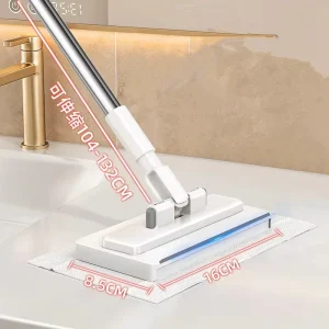 Face Towel Mop Dirty free Hand Automatic Clip Wet Dry Dual use Lazy Household Small Mop