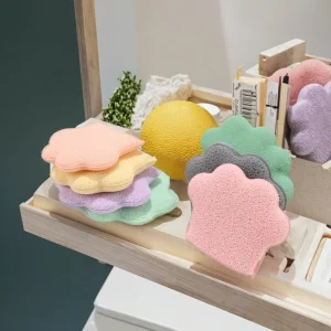 Facial Cleansing Puff Cat Claw Makeup Remover Pads Sponges & Scouring Pads for Face Cleanse & Wash