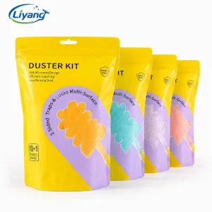 Factory 10 Pack Electrostatic Cleaning Microfiber Dusters Bags 360° Rotating Disposable Duster Refills