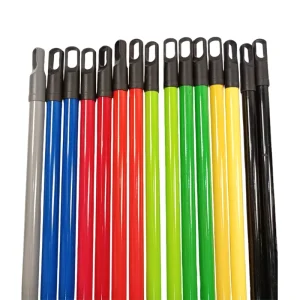 Factory 120cm Powder Coated Metal Handles Italian Thread Metal Broom Sticks Iron Rods for Cleaning Floor Brush Escoba
