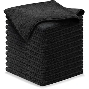 Factory 300gsm Eco-Friendly Square Microfiber Cleaning Cloths with Strong Cleaning Capacity for Household & Car Use