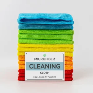 Factory Absorbent 12″*12″ Microfibre Cleaning Cloths Kitchen Washing Polyester Towels Reusable Cloth Household Microfiber Towels