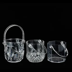 Factory Acrylic Crystal Ice Bucket Transparent Wine Bucket Champagne Bucket Hotel Bar KTV Ice-cold Beer Bucket